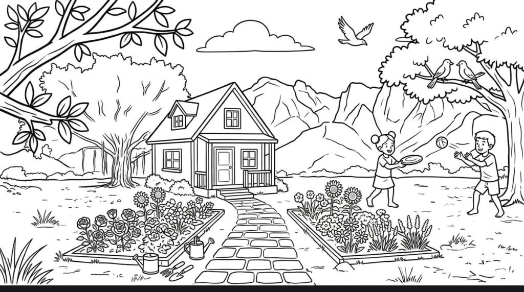 Class 6 Sanskrit Chitra Varnan A House कक्षा 6 के लिए चित्र-वर्णन गृह/घर का चित्र