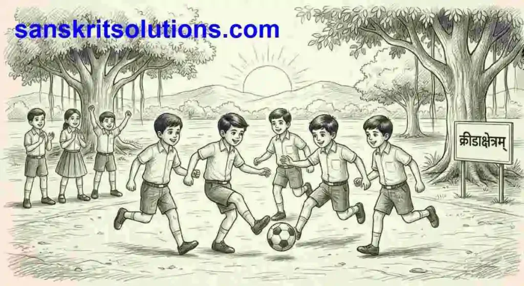 Sanskrit Chitra Varnan Class 8 Playground 