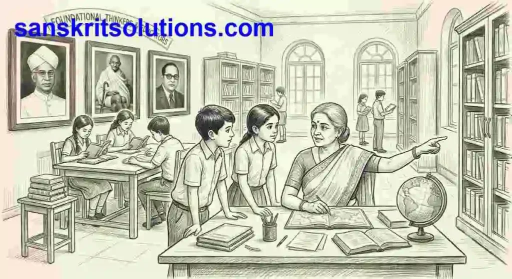 Sanskrit Picture Description Class 8 Practice Work Library 