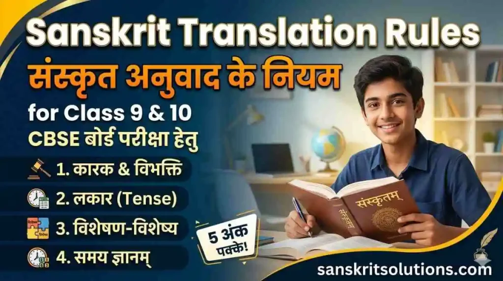 Sanskrit Translation Rules संस्कृत अनुवाद के नियम